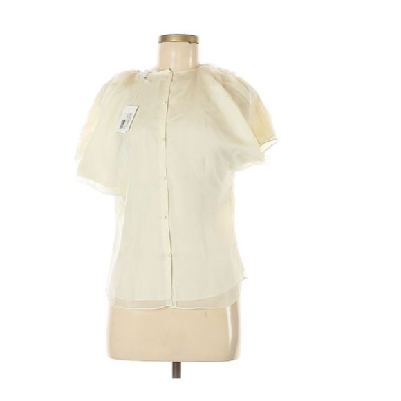 Vanessa Bruno Short Sleeve Silk Top - Picture 1 of 2